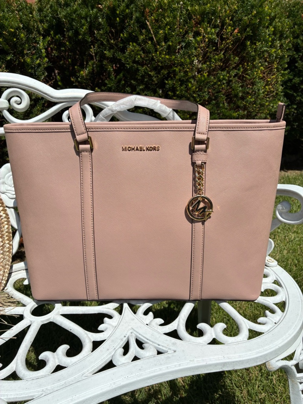 NWT! Michael Kors SADY Large Shoulder Tote Saffiano Leather in Fawn 35T7GD4T7L